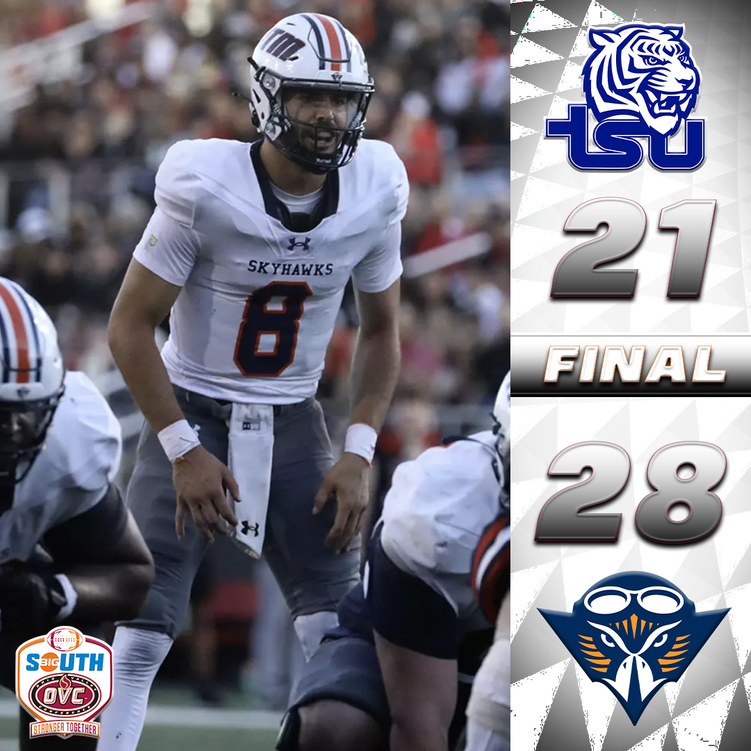 The Stats Perform 𝗙𝗖𝗦 𝗚𝗮𝗺𝗲 𝗼𝗳 𝘁𝗵𝗲 𝗪𝗲𝗲𝗸 came down to the final 30 seconds.

Skyhawks win their 5th in a row to improve to 6-3.

#MartinMade | #BigSouthOVCFB
