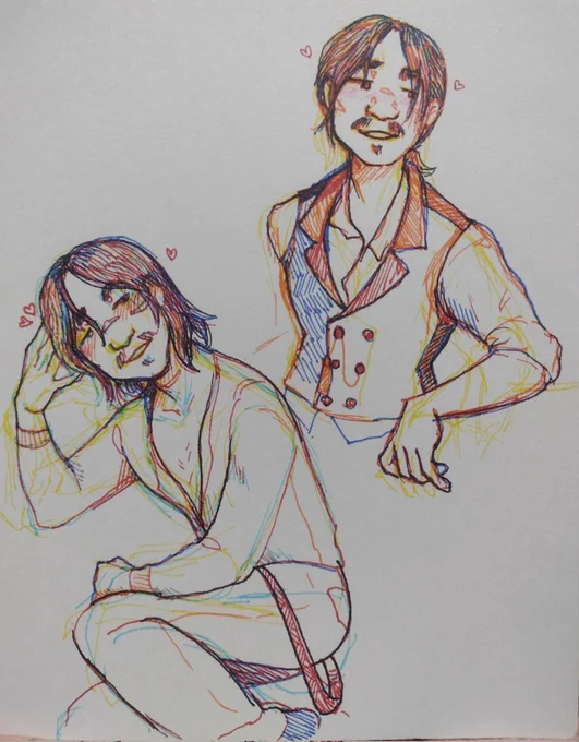 I'm debating if I should color this with markers or do the digital edit now......... #rdr2 #javierescuella 