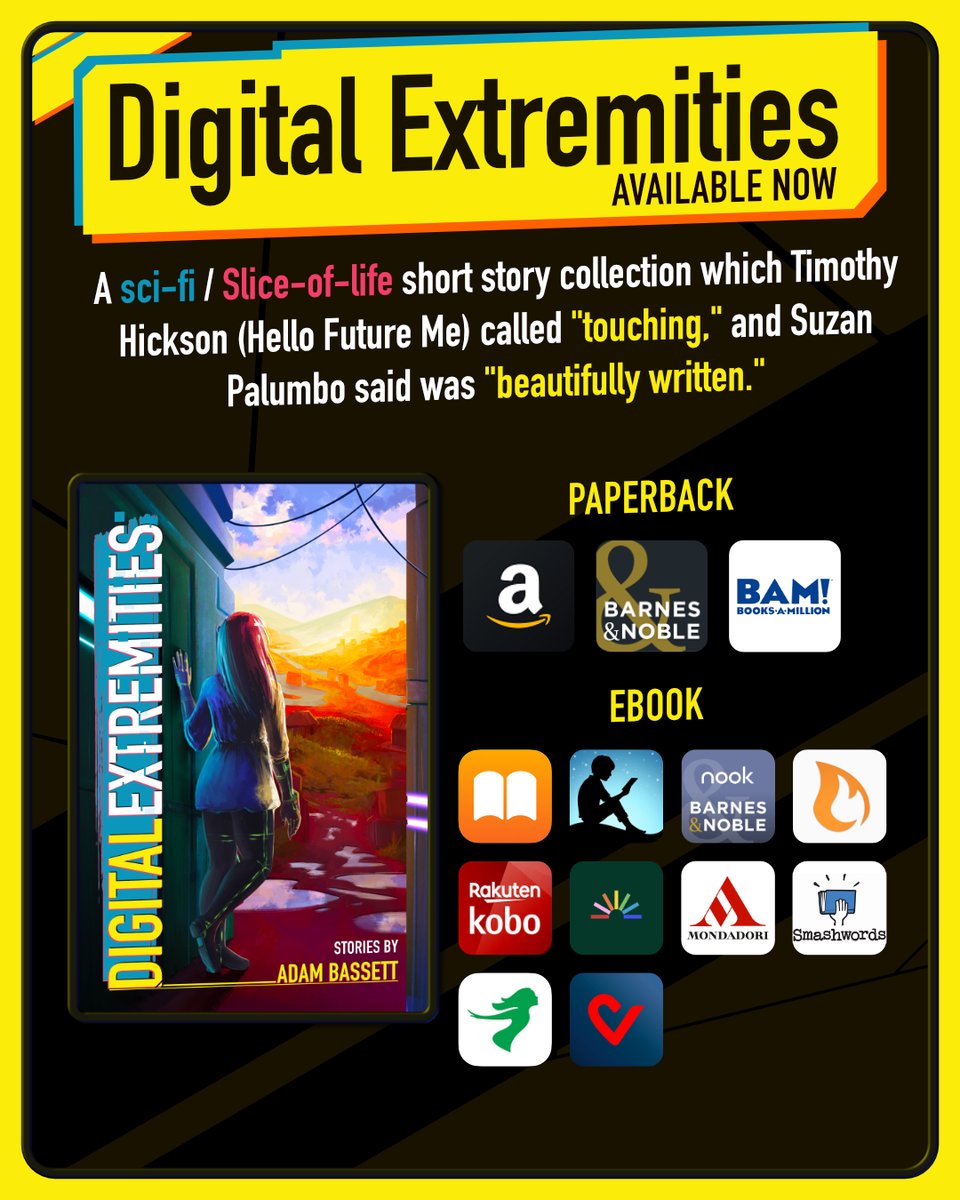 Friendly reminder as we approach the end of the year—and as your yearly reading goals approach an end—that Digital Extremities is just 245 pages.

Short books pump up those reading counts the same as long ones. 💪