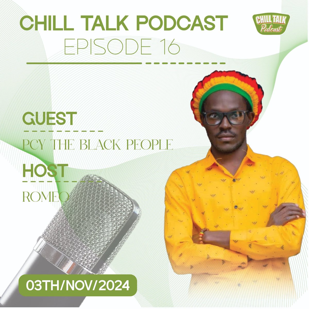 🎙️ Episode 16 
Dropping this Sunday, 03/11/2024! Our guest artist is none other than PCY the black people ! Join us for an exciting conversation full of insights, stories, and inspiration.