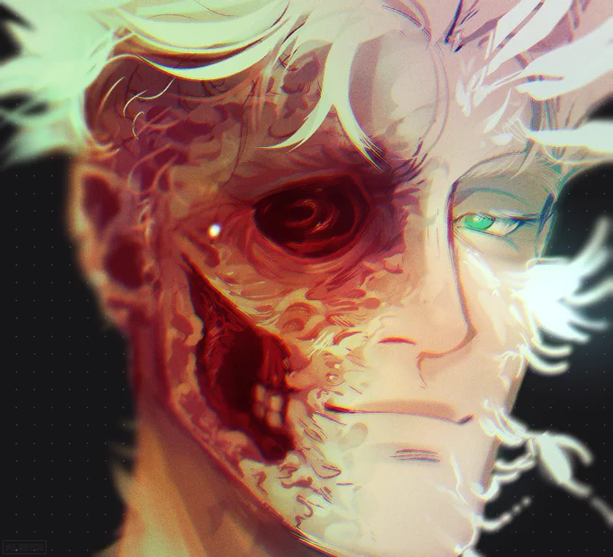 WARNING (Fake gore)Hi Knives Trigun. I have to post this on my phone apparently. #Trigun 