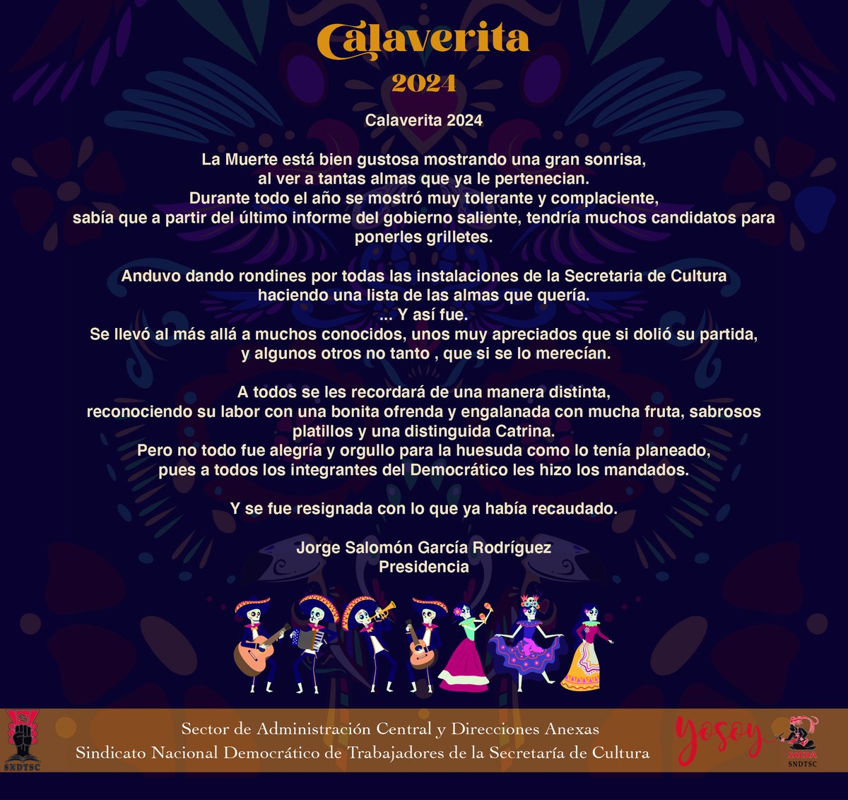 SACDA/SNDTSC tweet media