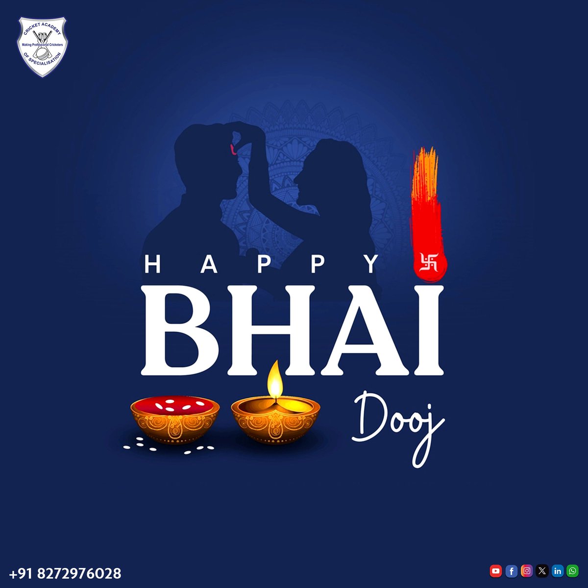 CSpecialisation's tweet photo. Happy bhai Dooj!!❤️ 
.
.
.
.
.
.
.
.
.
.
#bhai #bhaidooj #bhaiphota #bro #brother #sister #sis #cas #cricket #kolkata #bengal #celebration #indvsnz https://t.co/7fDAcUUCaB