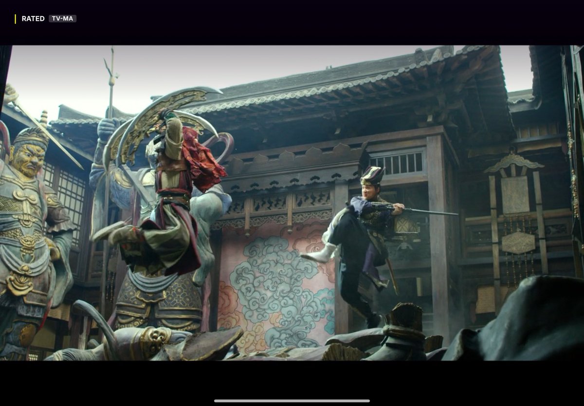 drunkenBouddha's tweet photo. #NowWatching Detective Dee: The Four Heavenly King 2018 (Dir. Tsui Hark) #Chopsocky #Mystery #Detective #fantasy #judgeDiploitation #tubi #MartialArts #ninja #wushu #wuxia #ninjanovember #deerenjie #wirefu Mark Chao William Feng Kenny Lin Ethan Juan https://t.co/AD8T1MihFV