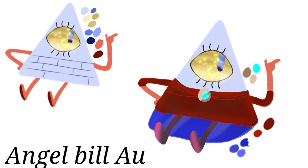 S1MPL3B0Y_'s tweet photo. I've been wanting to get my Bill out for a long time too :D
It's not the best drawing, I know, I can't draw well, but I did what I could. :D
Below I give details of the au :D
#Angelbill
The drawing was made by me :D https://t.co/q0cLhl73lH