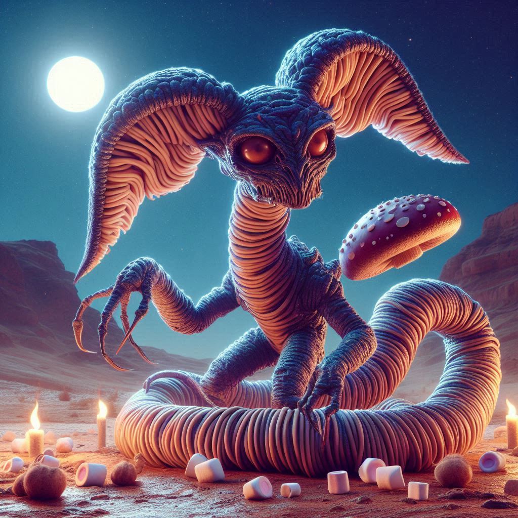 baha_Ark's tweet photo. I put the prompts from the #ExtralifeDrawAlong2024 into A.I. and got this monstrosity @comfywarlock @NotDollie @survivetheark https://t.co/6OF0IhpnlD