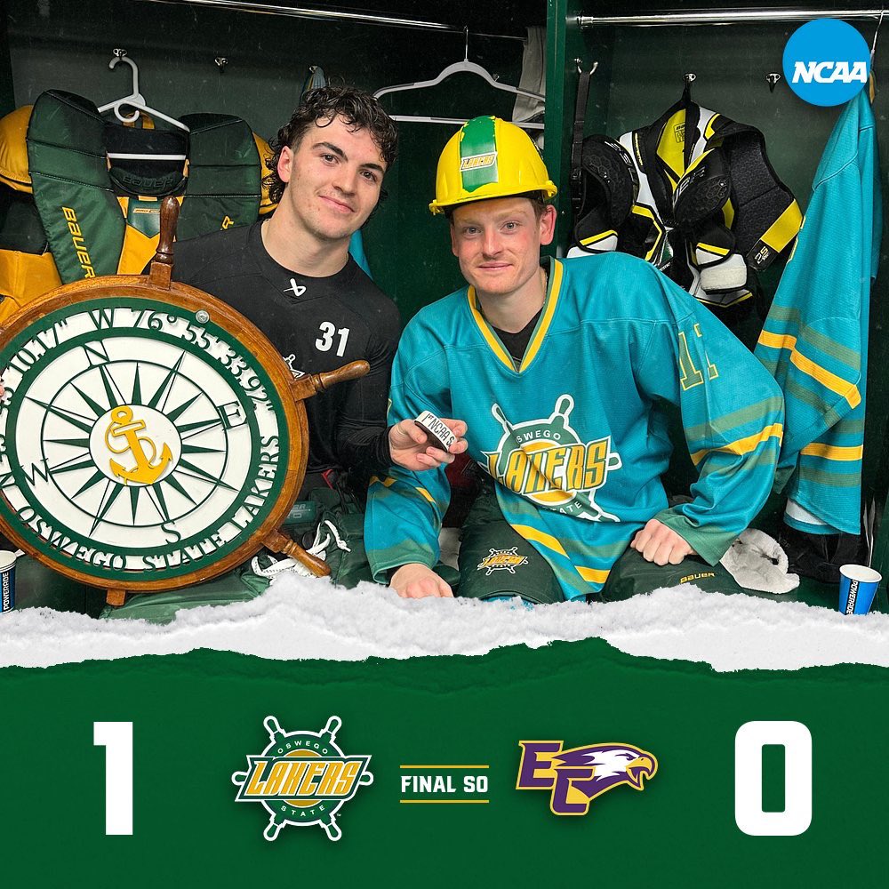Oswego Lakers Men’s Hockey (@oswegomhockey) on Twitter photo 