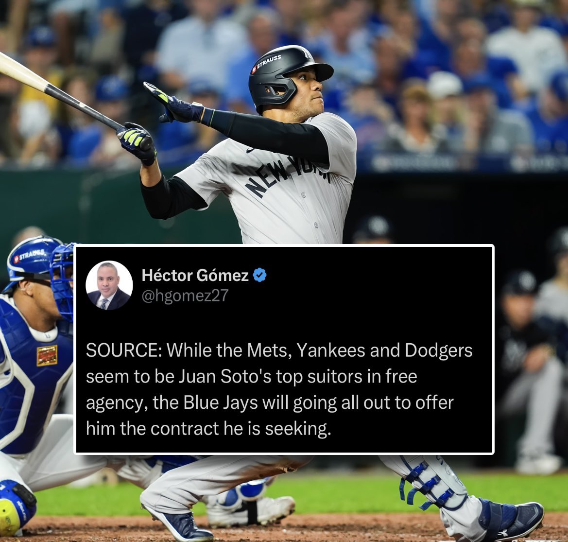 TodayJays's tweet photo. Blue Jays are going “all out” for Juan Soto 👀

HERE. WE. GO. 

#BlueJays #TorontoBlueJays https://t.co/5OgcqolLgd