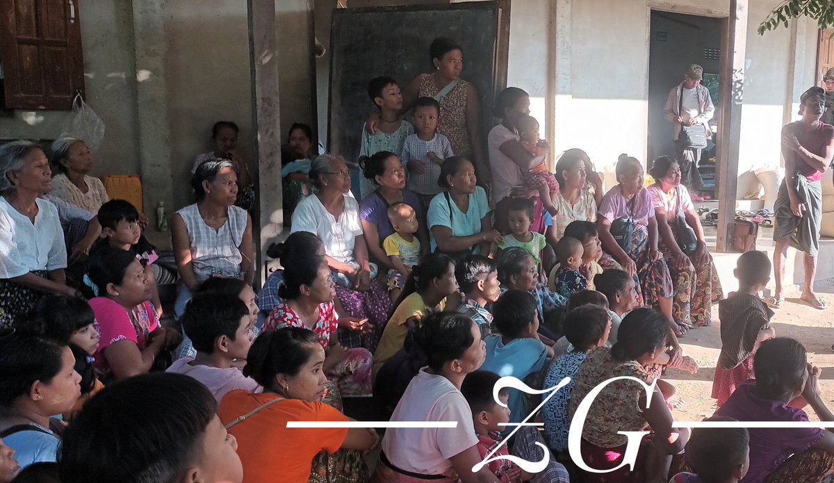 Zaygyi58144509's tweet image. ဘုတလင်တွင် စကစ က စစ်အင်အားတိုးခြင်း လက်နက်ကြီးများ တပ်ဆင်ခြင်း ဟတ်စကီးများဖြင့် လက်နက်ခဲယမ်းဖြည့်တင်းခြင်းများကြောင့် စစ်ရှောင်များ များပြားနေစဲဖြစ်ပြီး အကူအညီများ လိုအပ်နေစဲ ဖြစ်ကြောင်း #Zaygyi မြေပြင် #CJ သတင်းရင်းမြစ်က သတင်းပို့
#Budalin
#WhatsHappeninglnMyanmar 
#IDPs