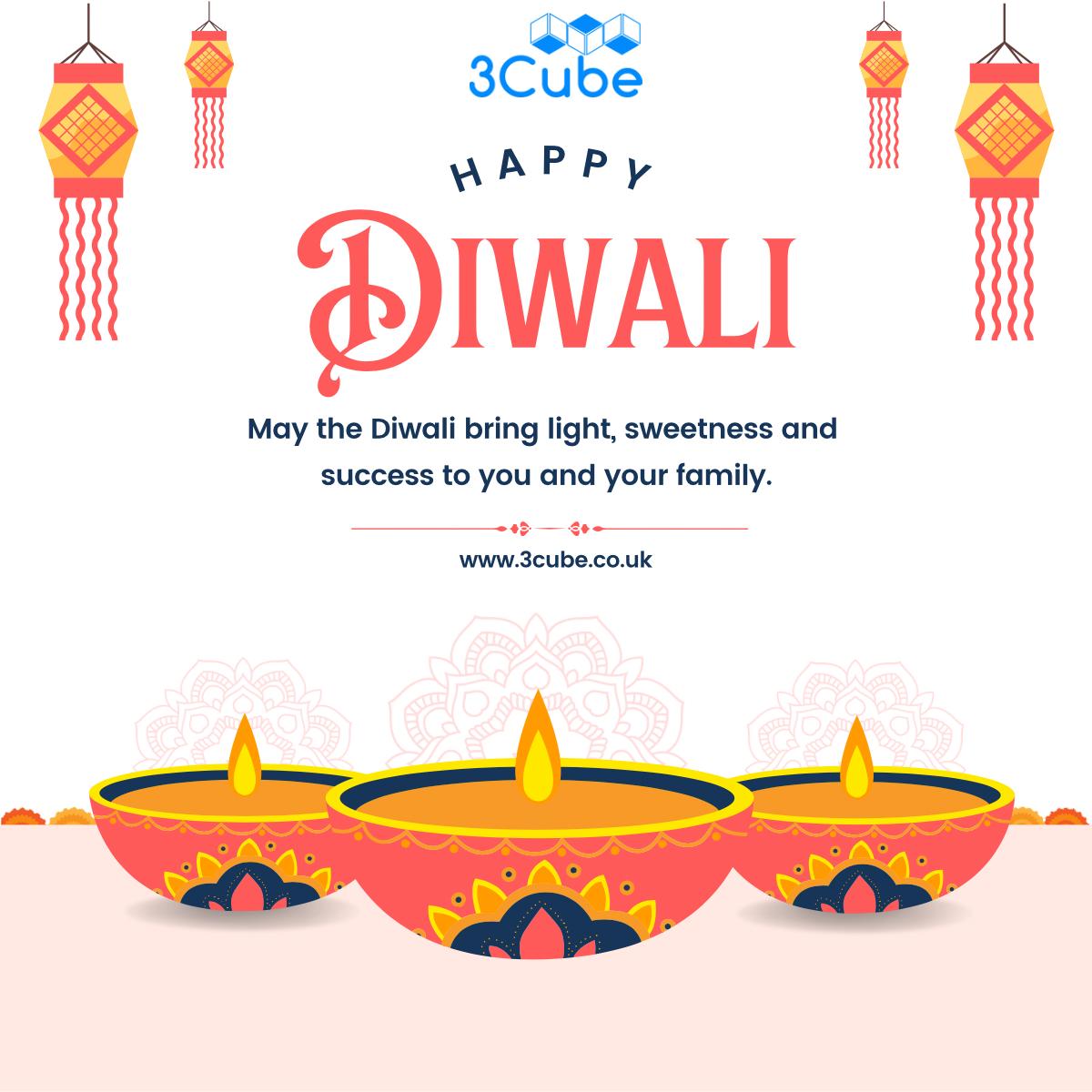 3CubeUKLTD's tweet photo. As evenings get darker, lamps get brighter. ✨ 

We'd love to wish you and those celebrating, a Happy Diwali. May this season bring you light and happiness. https://t.co/u76fZnpWPi