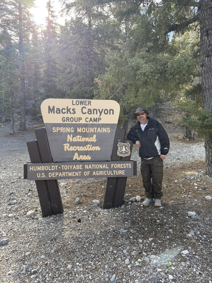Our first cold weather camp/hike last night and today. Still dipping our toe in this. Hand to come home tonight cuz 28F is gonna be a little too much for me. Still had some amazing hikes!!! This is Mack’s Canyon in the Spring Mountains near Vegas. Then we did Eagles Nest trail.