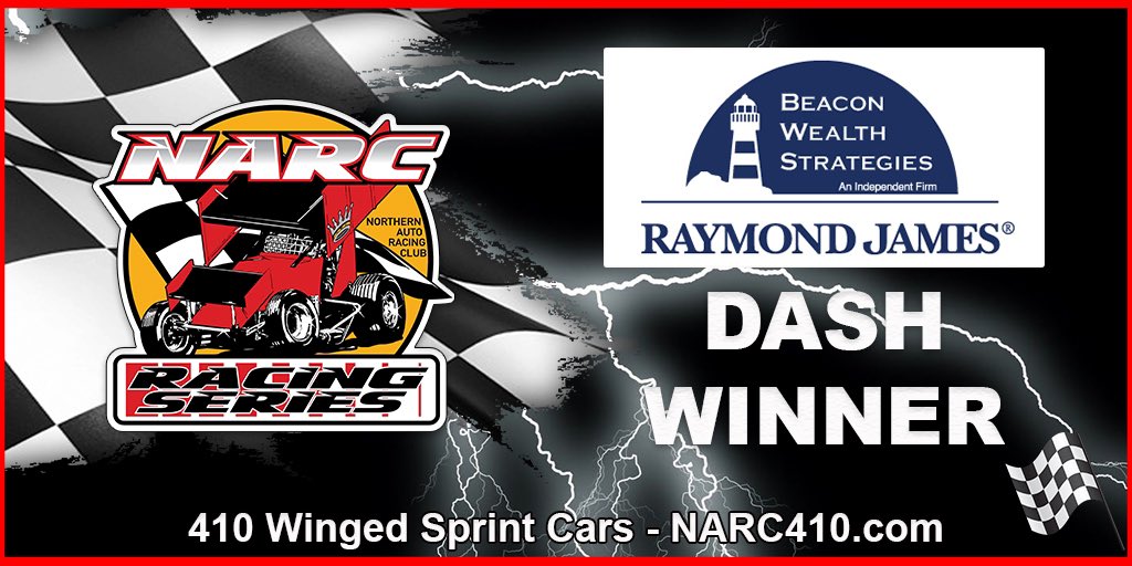 NARC410's tweet photo. @TKaedingRacing will roll from the pole of tonight’s A-Main via the Beacon Wealth Strategies-Raymond James Financial Trophy Dash victory! 📈📊

#TributeToGP | @StocktonDirt https://t.co/tSz8fidVTb