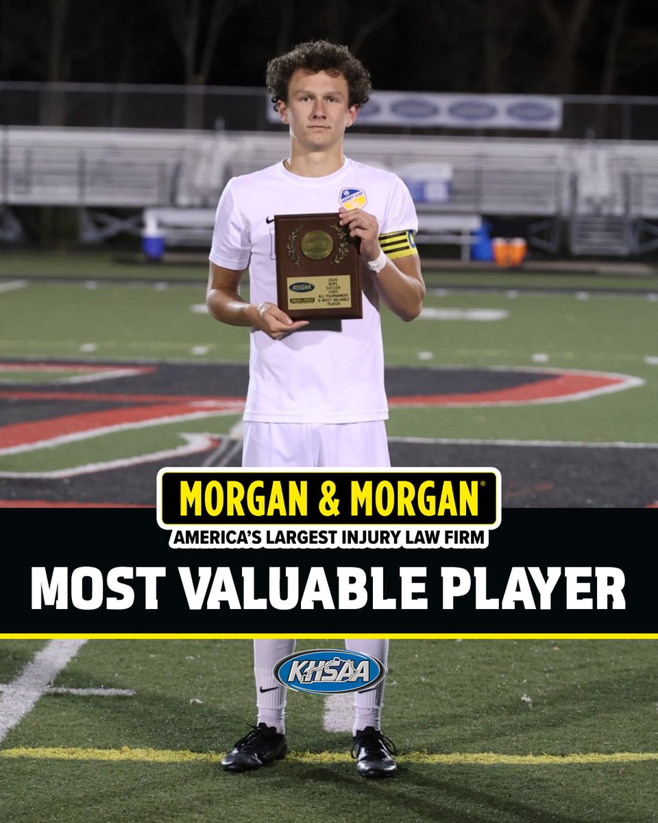 2024 Morgan &amp; Morgan Most Valuable Player - Boys'/Coed Soccer

Congratulations to Connor Taylor from Henry Clay.

<a href="/forthepeople/">Morgan & Morgan</a> #khsso <a href="/toniawittphoto/">Tonia Witt Photo</a>