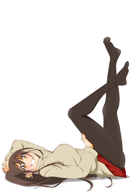 おぎだあああああああ 今日もがんばる 昨日タイツの日だったの忘れてた!! すんごい過去絵なタイツポニ子やつ〜!!!