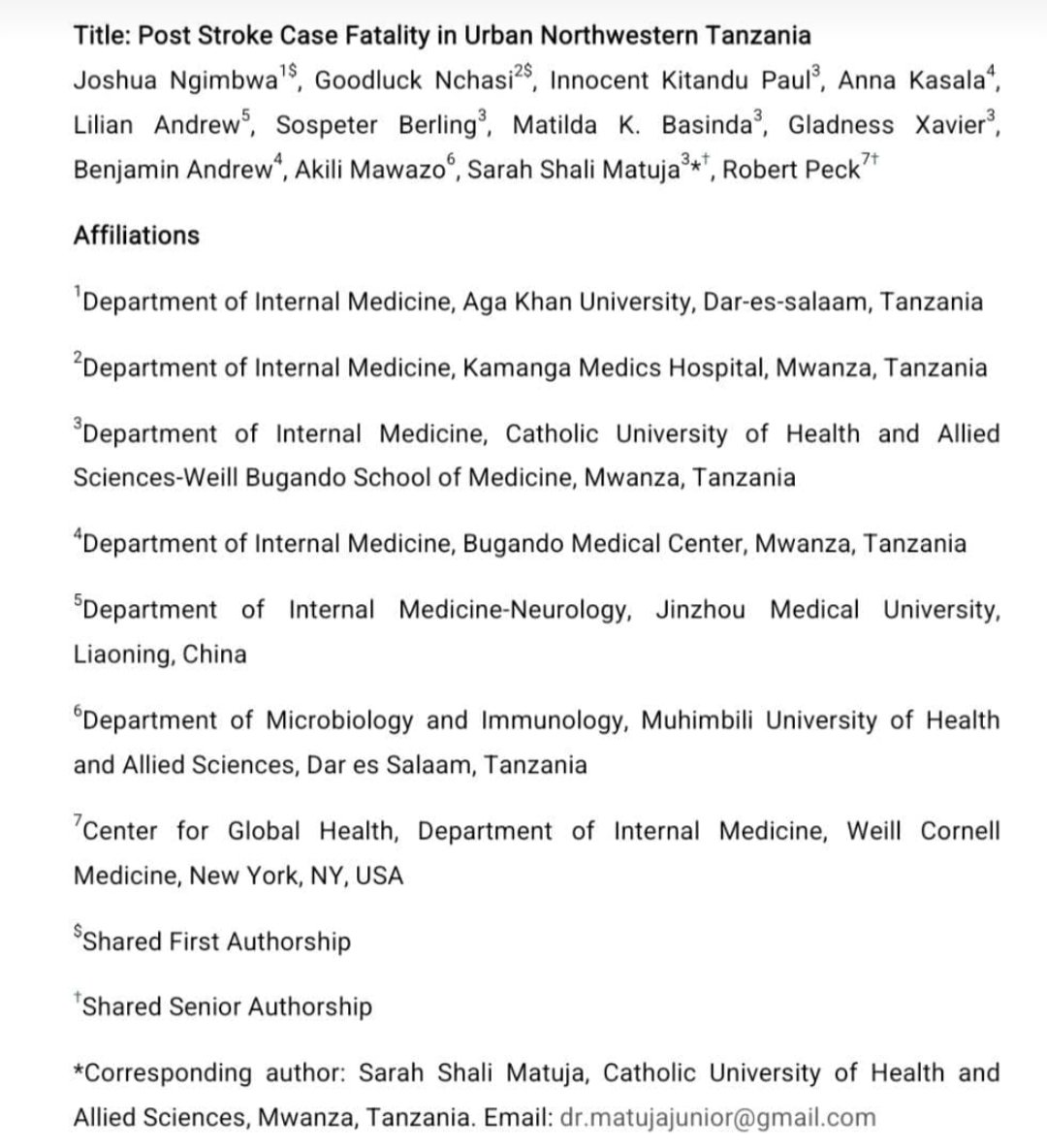 I.Kitandu Paul (@innocentkitandu) on Twitter photo I'm in Lusaka, Zambia expecting to attend and present an abstract on Post Stroke case Fatality at the <a href="/AfricanStroke/">African Stroke Organization(ASO)</a> Conference 2024 at <a href="/UnzaOfficial/">The University Of Zambia</a>. This follows a travel grant awarded by <a href="/AfricanStroke/">African Stroke Organization(ASO)</a> and <a href="/NIH_NINDS/">NINDS</a>.
Many thanks to everyone who made it possible!! I'm in Lusaka, Zambia expecting to attend and present an abstract on Post Stroke case Fatality at the <a href="/AfricanStroke/">African Stroke Organization(ASO)</a> Conference 2024 at <a href="/UnzaOfficial/">The University Of Zambia</a>. This follows a travel grant awarded by <a href="/AfricanStroke/">African Stroke Organization(ASO)</a> and <a href="/NIH_NINDS/">NINDS</a>.
Many thanks to everyone who made it possible!!