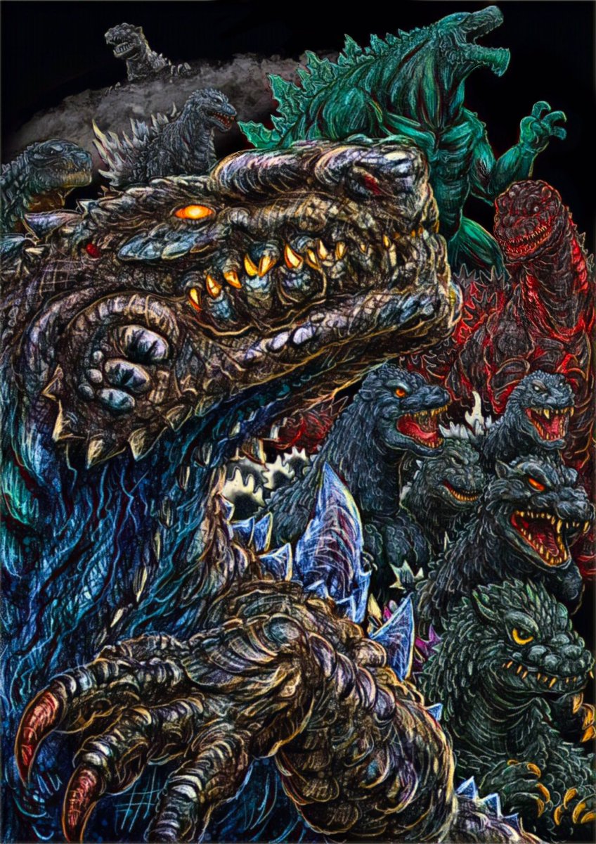 kaijuzilla's tweet photo. Happy 70th birthday to Godzilla!!! https://t.co/q21RNww3Qu