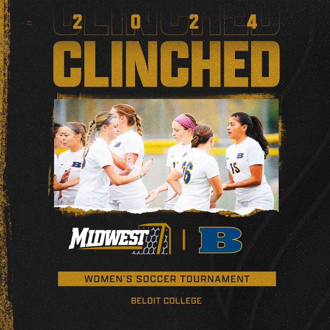 MWCSports's tweet photo. Beloit College has clinched a spot in the MWC Women's Soccer Tournament! Congratulations, @BeloitWSoc! @BeloitBucs https://t.co/Vrung06Ldq