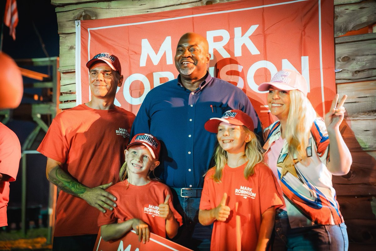 markrobinsonNC's tweet photo. The path to Election Day hasn’t been easy. The road has been treacherous, but I wouldn’t trade a single moment of it. 

No matter where I go, I am overwhelmed by your support, your prayers, and your unrelenting love for this great country.
 
Change is coming on Tuesday. https://t.co/9Q5HKI5AkX
