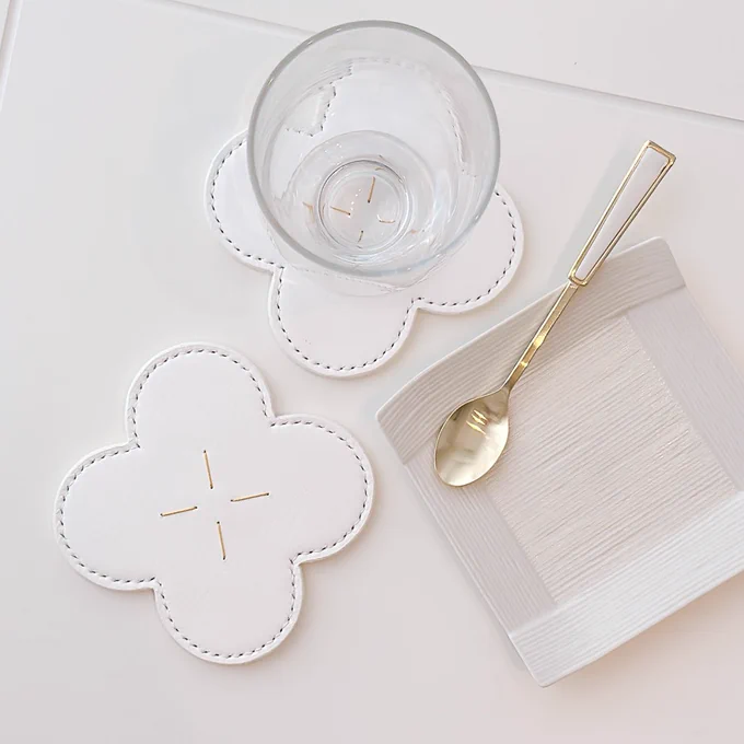 reminder for international friends that today is the last day to get these flower-shaped leather coaster from my online shop!!   i'll be mailing them off to be sold at an event in japan, if they sell out they will be gone for good...! ) 