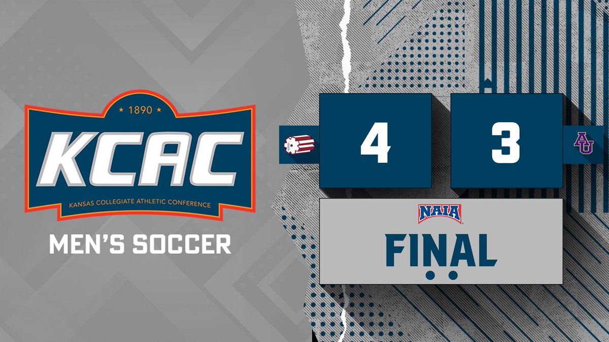 FINAL: After falling behind 0-3, <a href="/ThreshersSports/">Bethel Threshers ⚙</a> score four unanswered goals in the second period to secure a 4-3 victory over <a href="/Avila_Athletics/">Avila Athletics</a>! #KCACmsoccer #KCACscores

2024 KCAC Men's Soccer Standings: bit.ly/3XodS9S

<a href="/NAIA/">NAIA</a>