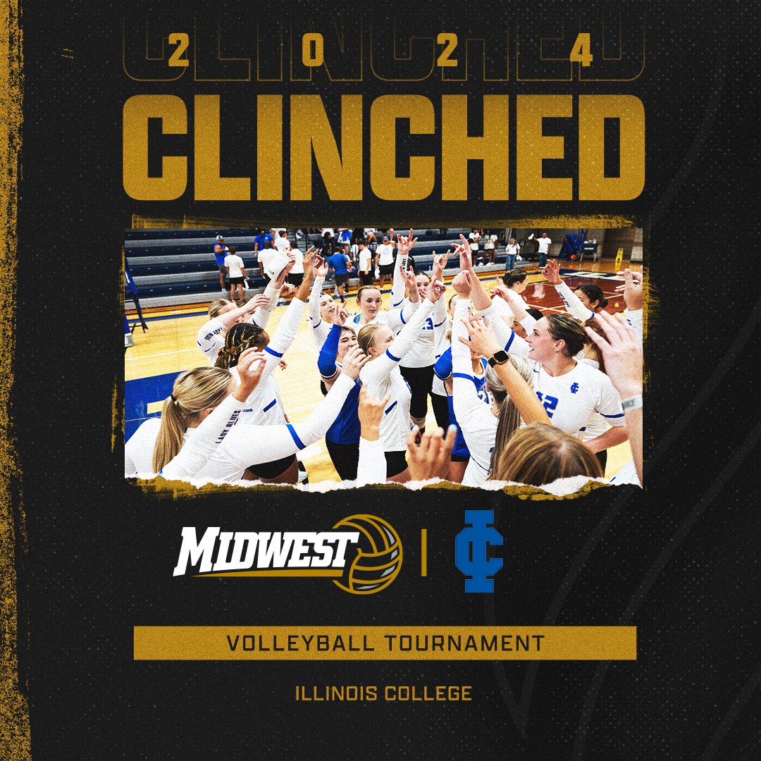 MWCSports's tweet image. Illinois College has clinched a spot in the MWC Volleyball Tournament! Congratulations, @IC_Athletics!