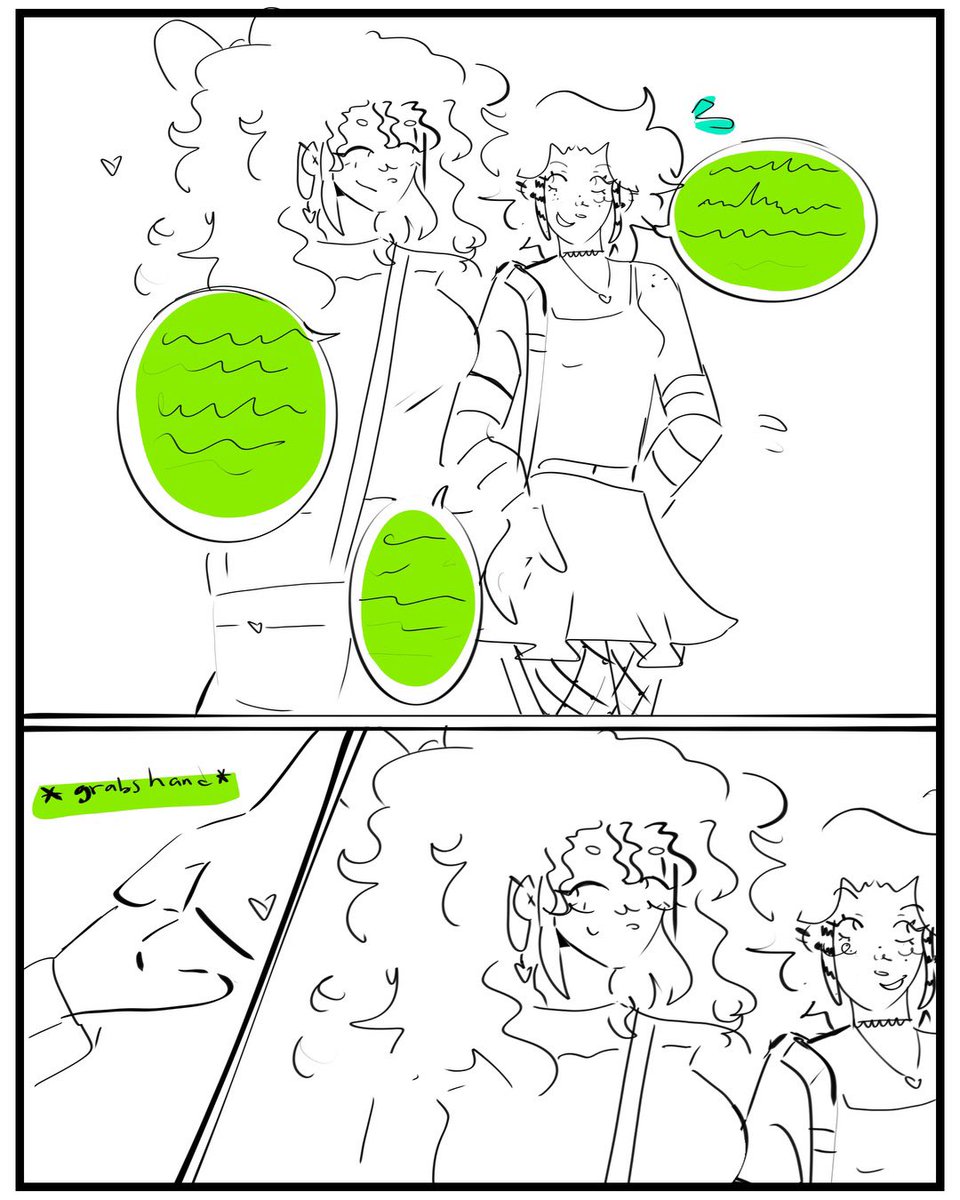 jus a panel of #lesbians from my comic