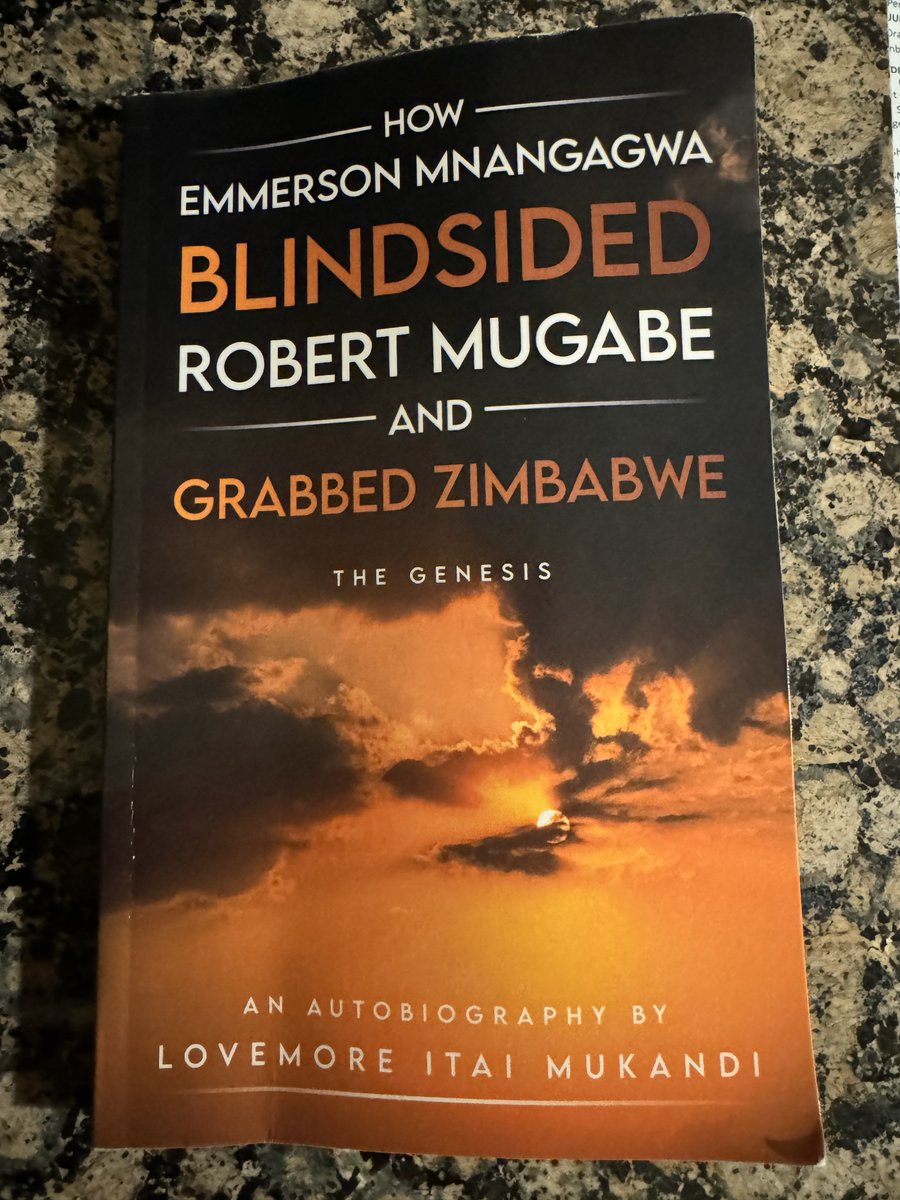 daddyhope's tweet photo. This book, written by former CIO Deputy Director, Lovemore Itai Mukandi, was delivered to my UK home by Amazon yesterday morning.
I took it with me on my flight to Canada and read it in one go on the eight-hour journey.

What I can say is that it is important for people who have held positions of power to write books, they help us understand issues better and provide insightful perspectives.

If Mukandi had written this book 7 years before the military coup, it might have prevented it, just maybe.
The book contains extensive information on how Zimbabwean tyrant, Emmerson Mnangagwa, carefully planned his path to the presidency from the 1980s, aware that he was unelectable within ZANUPF or in a national election.

It exposes how he captured the judiciary, the CIO, the military, the legal fraternity (including private practice lawyers), as well as the business and banking sectors and the media.
It names one journalist who it says was used by Mnangagwa, who later became a minister in Mnangagwa’s regime. 

The book details how Mnangagwa uses journalists in private media to tarnish his opponents’ and critics’ images with lies, making use of “independent” journalists to lend credibility to these falsehoods.

Most chilling for me is how Mnangagwa continued to run a parallel CIO structure after leaving the Ministry of State Security in 1999, it says he held meetings in Gweru where he was briefed by his faction agents in the CIO behind Robert Mugabe’s back.
The book also illustrates that Mnangagwa was never a national leader in character, but an ethnic one.
His habit of appointing only his clansmen to powerful positions dates back to the 1980s.

It describes how he met his wife, who was a secretary to his legal adviser, John Ngara in the CIO, and how General Solomon Mujuru and his protégé General Constantino Chiwenga fell out over a woman. It describes the story in detail.

More importantly, it reveals how Mnangagwa was linked to apartheid elements and how he retained Rhodesian operatives within the CIO, potentially compromising the security of ANC cadres and uMkhonto weSizwe fighters living in Zimbabwe.

The book discloses how former CIO Director Edson Fungai Shirihuru, who was dating Rashiwe Guzha, ordered a named CIO provincial director to kill a buffalo and bring its head to him while the blood was still warm, allegedly for rituals after he reportedly murdered Guzha.

It also identifies the real CIO operative who shot former Gweru mayor and businessman Patrick Kombayi, and explains how the two CIO officers who were prosecuted took the fall to avoid implicating then Vice President Simon Muzenda, as the operative who shot Kombayi was Muzenda’s bodyguard.

It also discusses Mnangagwa’s relationship with the controversial white businessman, Billy Rautenbach and how Mnangagwa used to impress Mugabe by making Rautenbach’s private jet available when no other air transport was accessible for urgent government matters.

Mukandi left the CIO in 1998, so the secrets end there, but the book provides a clear picture of who Mnangagwa relied on to achieve his ambitions and how he outmanoeuvred his political rivals, including General Mujuru, Dr. Sydney Sekeramayi, and Mugabe.

I knew that Mnangagwa was a long game operator, vindictive, unforgiving, and that he never forgets, but I was not fully aware of the extent to which he captured the state long ago.
In moments when he seemed to be down, he would lie low and then strike when his victim least expected it, like a crocodile.

After reading this book, I am now fully convinced that he has a plan for his 2030 ambitions and is deliberately creating distractions and sideshows while the real plan remains unknown outside his inner circle. 
He could also be designing a system to secure his interests posthumously.

The next 4 years are going to be interesting, we will see loads of fun and games in Zimbabwean politics.
Mukandi, who has degrees in Law, Economics, and Commerce, is a war veteran who joined the liberation struggle at the tail end in 1978 and was trained in intelligence gathering in Romania.

He explains how he was persecuted through the courts twice for his assumed support for the Mujuru faction, he was accused of fraud but the courts threw out the case twice.
He says that Mnangagwa’s network got him deported from Canada using a false warrant of arrest after failing to get a proper extradition order.

He was cleared twice at the magistrates court and says Mnangagwa’s current abuse of the court system is an old tactic that he has used since the 1980s, saying that he also used the old Rhodesian Emergency powers act to persecute his enemies using the CIO.

After reading the book, I see how Mnangagwa’s 2030 unconstitutional ambitions could be realised unless his adversaries become equally cunning and ruthless.
The information on the back cover does not do the book justice.
I bought it because, as a journalist, I read everything. I am glad that I did. It showed me how ordinary the state is in Zimbabwe and how it has always been abused to settle scores.

The book is available on Amazon.