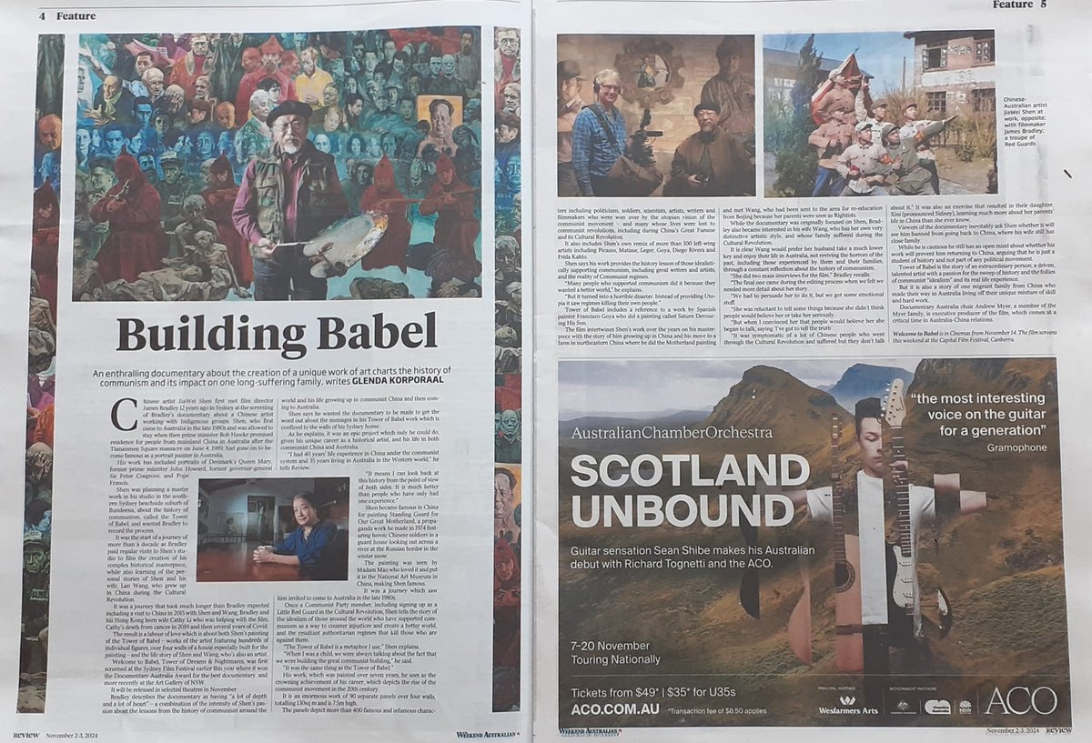 If you get a chance and like your arts with an historical angle, check out my brother's film "Welcome to Babel". Great review in the Weekend Australian.