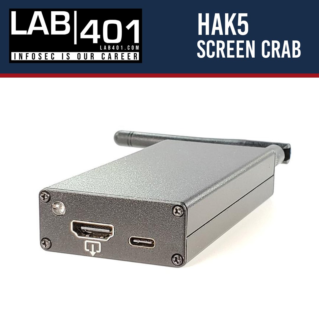 Lab_401's tweet photo. 📸 Configure video or interval capture easily with Screen Crab! Capture screenshots or full-motion video seamlessly. 🖥️ https://t.co/JQqrtipmac
#VideoCapture #hak5 #hak5europe #pentesting #infosec #redteam #blueteam #hacking #screencrab #LAB401 https://t.co/9dqw5aIq7b