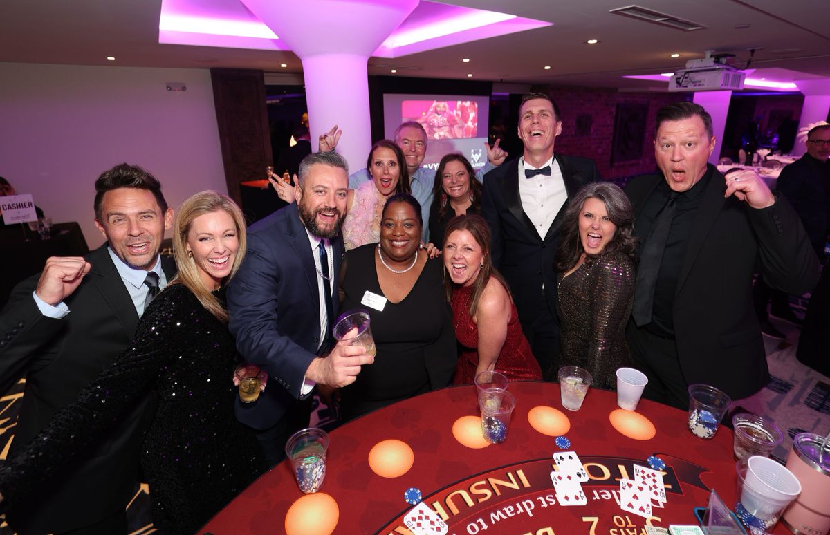 FoundationMSU's tweet photo. The MarooNation Ball is officially at its end, the crowd was looking dapper and our Vegas performers, Vynilyn, were on point! We had tons of fun on the casino floor as Missouri State alumni and friends made memories together! Cheers, cheers to the Bears! https://t.co/KbkTMcA3Hl