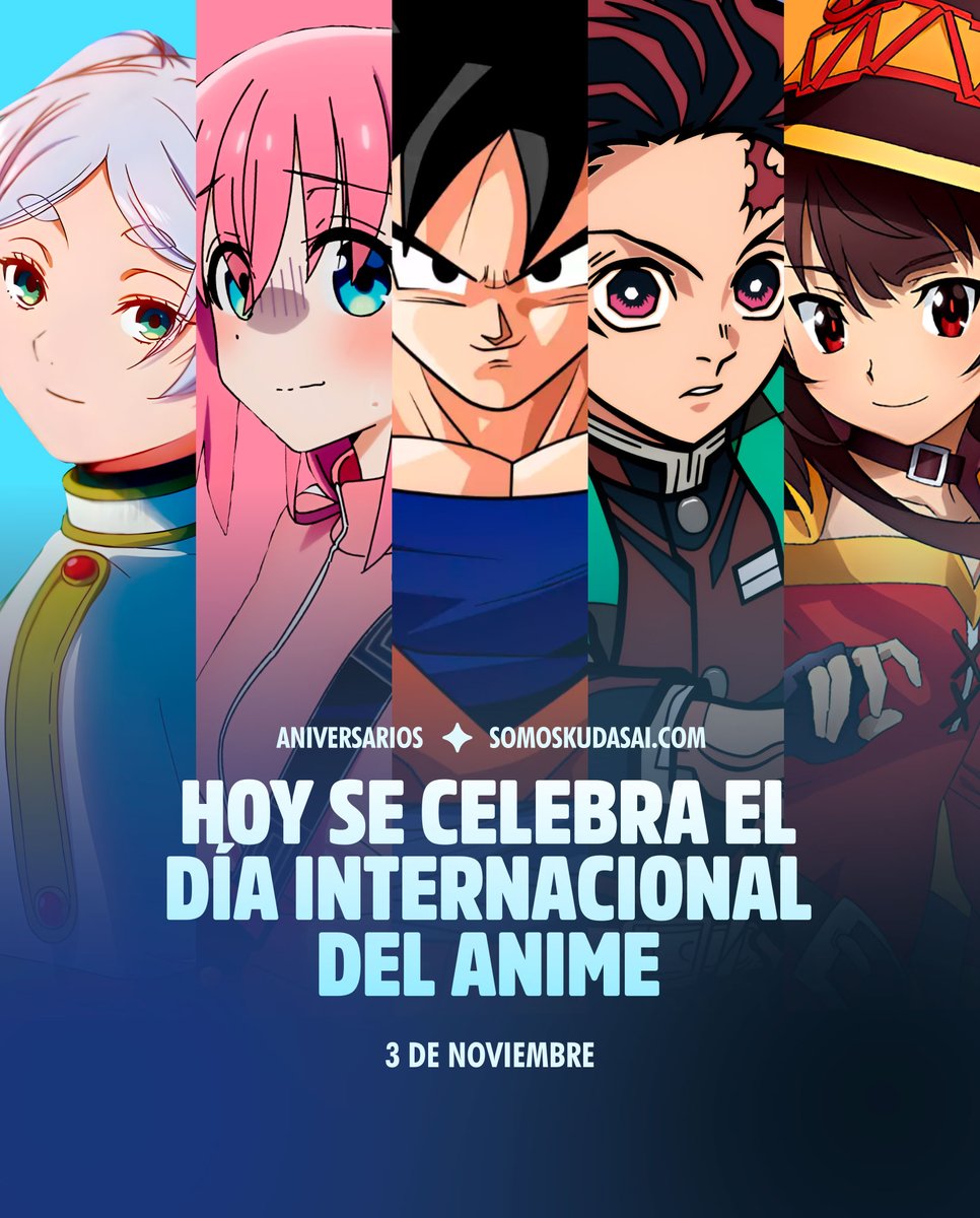 animetrends's tweet photo. 🎉 ¡El 3 de noviembre es el Día Internacional del Anime! https://t.co/o63G91PJpA