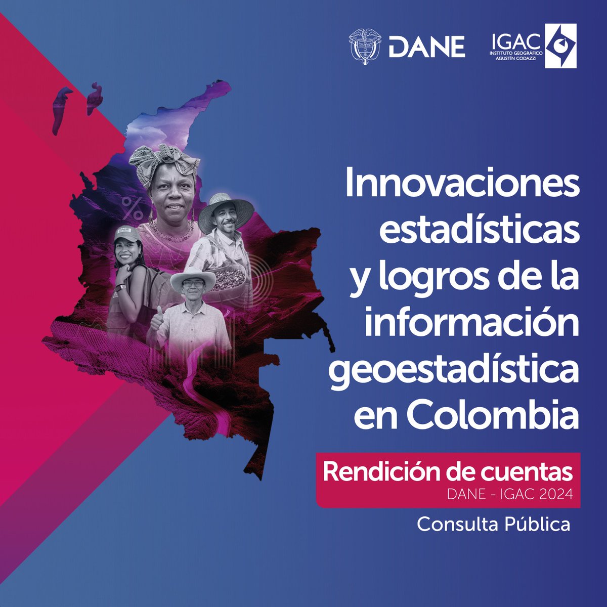 ¡Participa en la consulta pública de #IGACyDANERindenCuentas!

Conoce el informe preliminar, déjanos tus comentarios antes del 14 de noviembre de 2024 y fortalezcamos juntos el #SectorEstadístico del país.

📎Informe: igac.gov.co/sites/default/…

Comentarios: forms.office.com/pages/response…