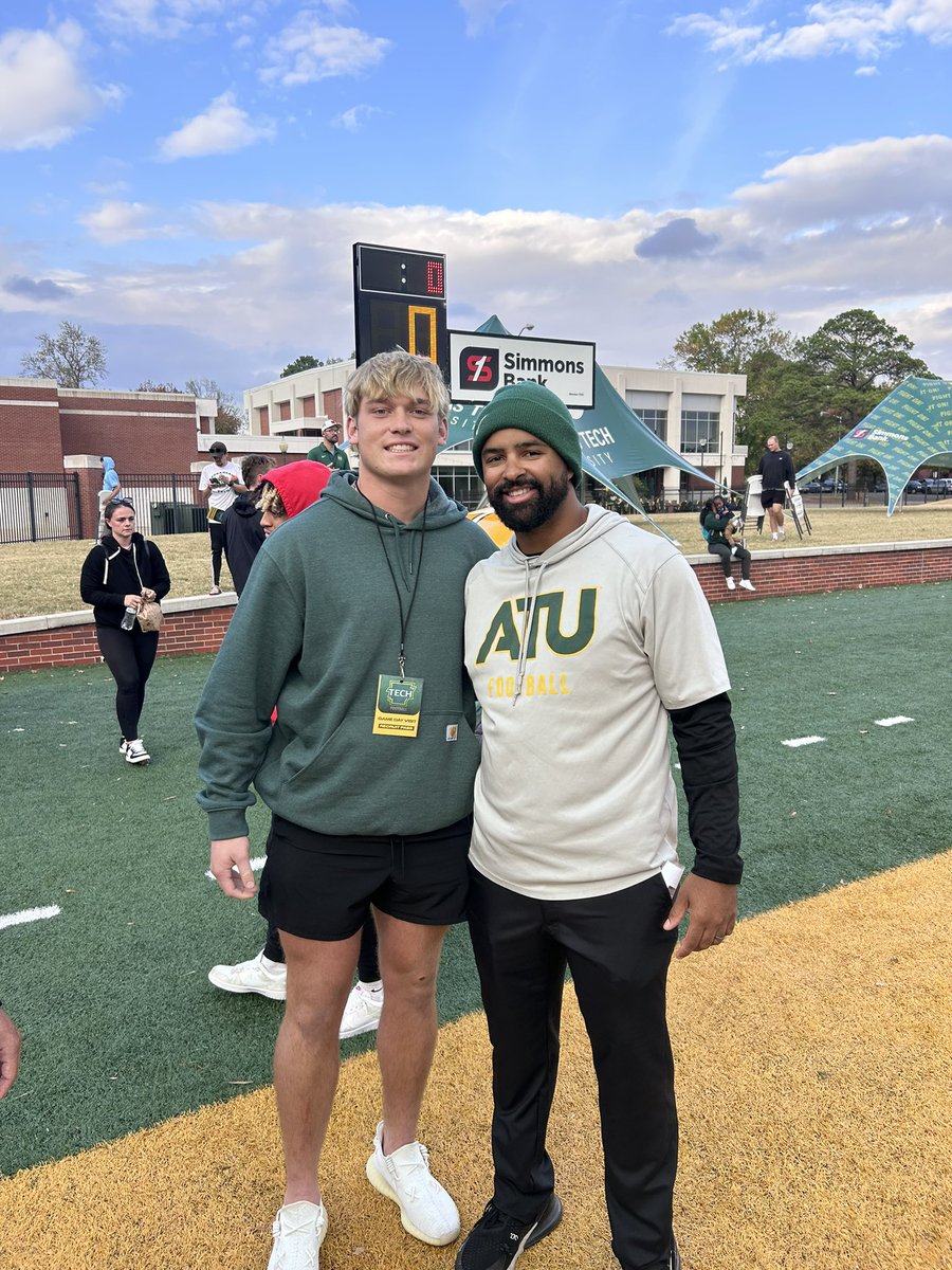 Hayden_Stull_8's tweet photo. Had a great time @ATUFOOTBALL today! Thank you for having me!! @CoachKVA @Coach_Shipp @coach_corbin @CoachGBryant @CoachBMorris35 @moorelion_fb https://t.co/zg1osbNSJY