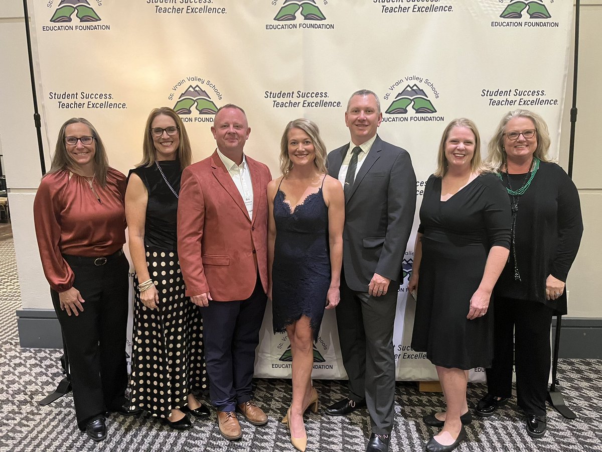 Had a wonderful time with Niwot feeder administrators and teachers at the SVVS Gala! <a href="/SVVSFoundation/">St. Vrain Valley Schools Foundation</a> <a href="/SvvsdSchuh/">Kristopher Schuh</a> <a href="/SVVSDsupt/">Jackie Kapushion, Ed.D.</a> @SVVSDdeputy