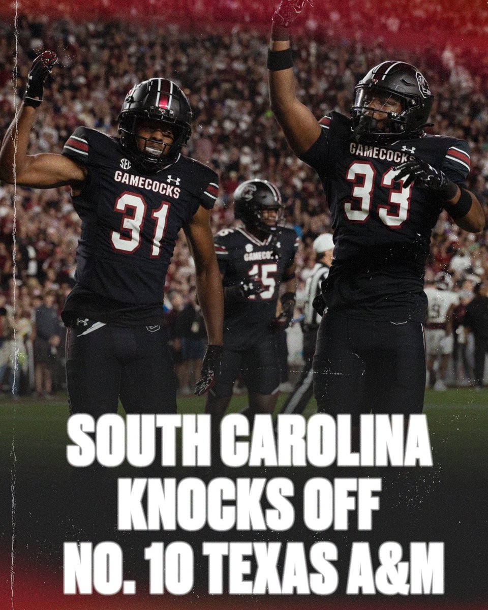 BIG W BY THE GAMECOCKS 🤙

📸 <a href="/GamecockFB/">Gamecock Football</a>