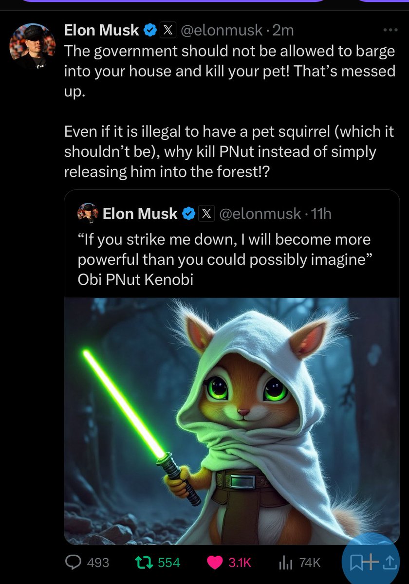 MarcellxMarcell's tweet photo. bro , elon is using the fucking ticker 😂😂😂 not even the full name of peanut

what a wild time we live in, elon musk shilling my bags 😭

$PNUT https://t.co/S2lcZZ6qqI