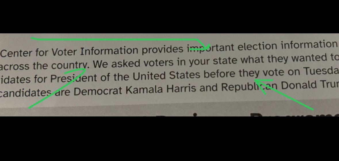 Amplified22's tweet image. PA people receiving these 🐌mail
Does anyone else think this
1. Misleading Name, 
Harrisburg address
2. Opinion displayed as fact
3. Confusing for some older voters? 
4. Legal? Lawful?
#IntegrityNow