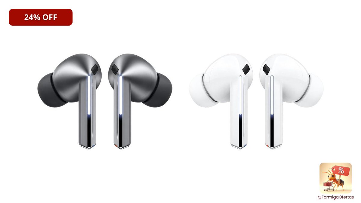 FormigaOfertas's tweet photo. QUAL É MAIS BONITO, O CINZA OU O BRANCO?

Samsung Galaxy Buds3 Pro | 2 opções de cores

De R$1.979,00 por R$1.499,00 (24% OFF)
Em até 10x sem juros

Loja Oficial Samsung na Amazon
https://t.co/DMAvbuiKxf 

#promo #oferta #buds3pro https://t.co/f5EnZDhS4a