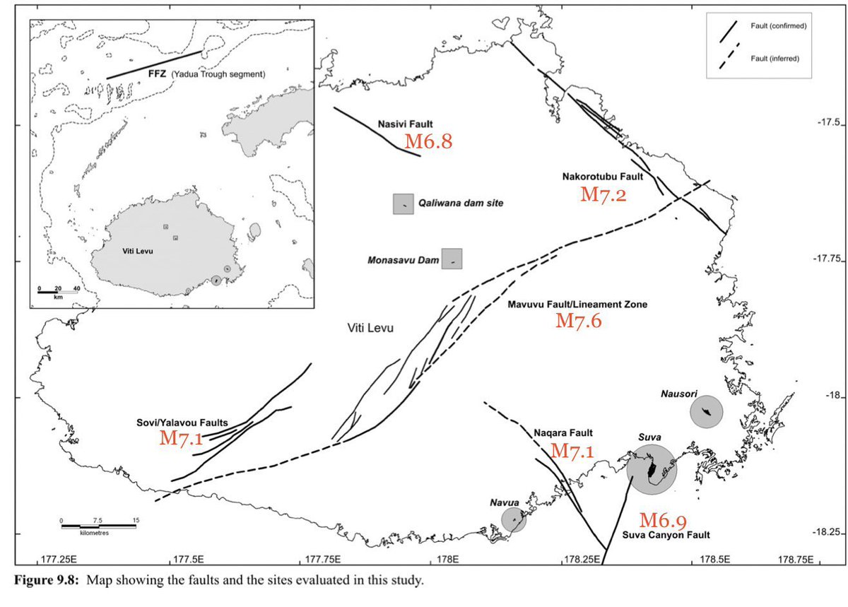 A shallow M2.9 earthquake occurred near Naqara Island &amp; was felt between Navua to Suva at 9:34am today. This area  has been studied previously and a major fault - the Naqara fault - has been identified. This area is also where the 1953 Suva earthquake originated.