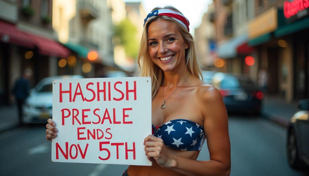 🚨 LAST 3 DAYS OF TRUMP MAGA HASHISH PRESALE! Don’t miss out on this opportunity! 🌟

#Hashish #Solana #Airdrops #Blockchain #memecoin #Web3 #420fam #Coininn #الحشيش #سولانا #عملة #تكنولوجيا #加密货币 #区块链 #比特币 #投资 #DeFi #エヌエフティー