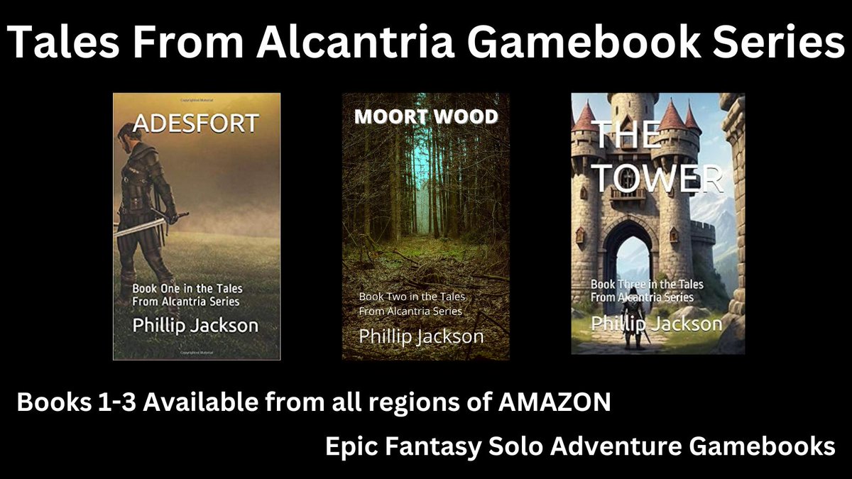 Really appreciative of gamers/readers that have picked up copies of my Fantasy adventure gamebooks recently in Japan, America, U.K., Germany, and Sweden. Many thanks and I hope you enjoyed the books.  amazon.com/TOWER-Book-Thr…
