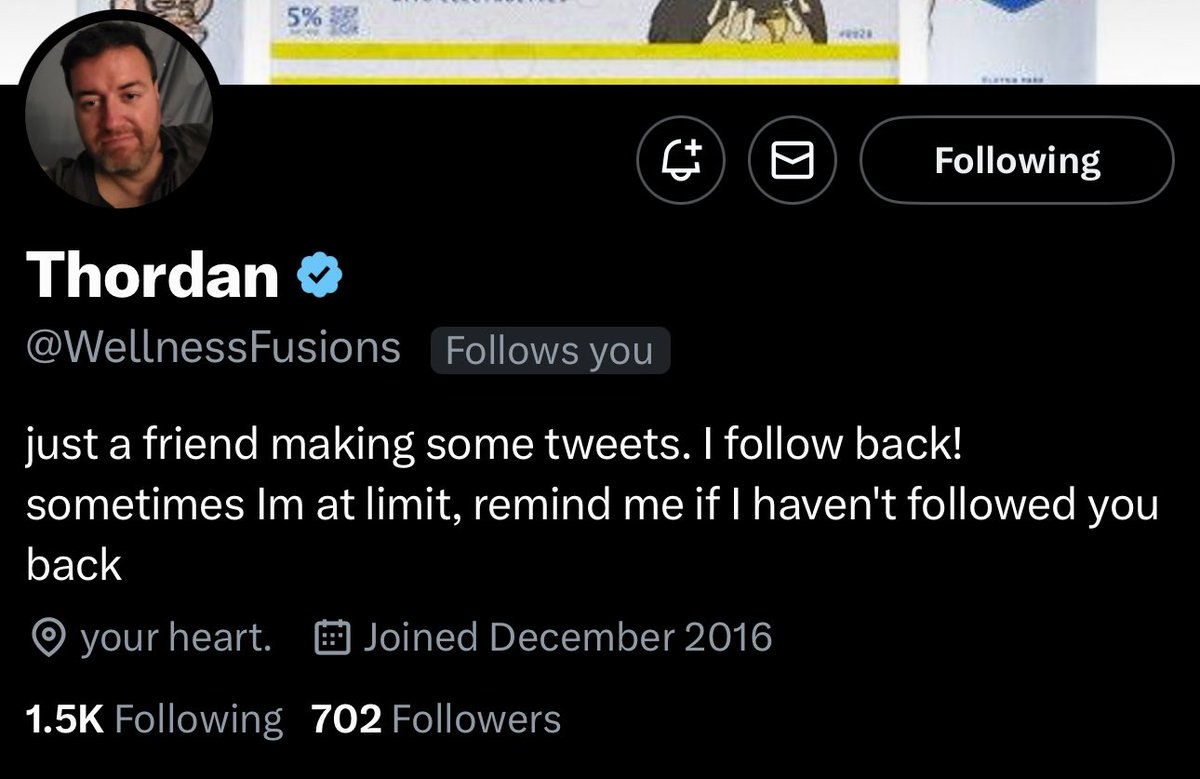 Follow 🇺🇸🇺🇸<a href="/WellnessFusions/">Thordan</a>