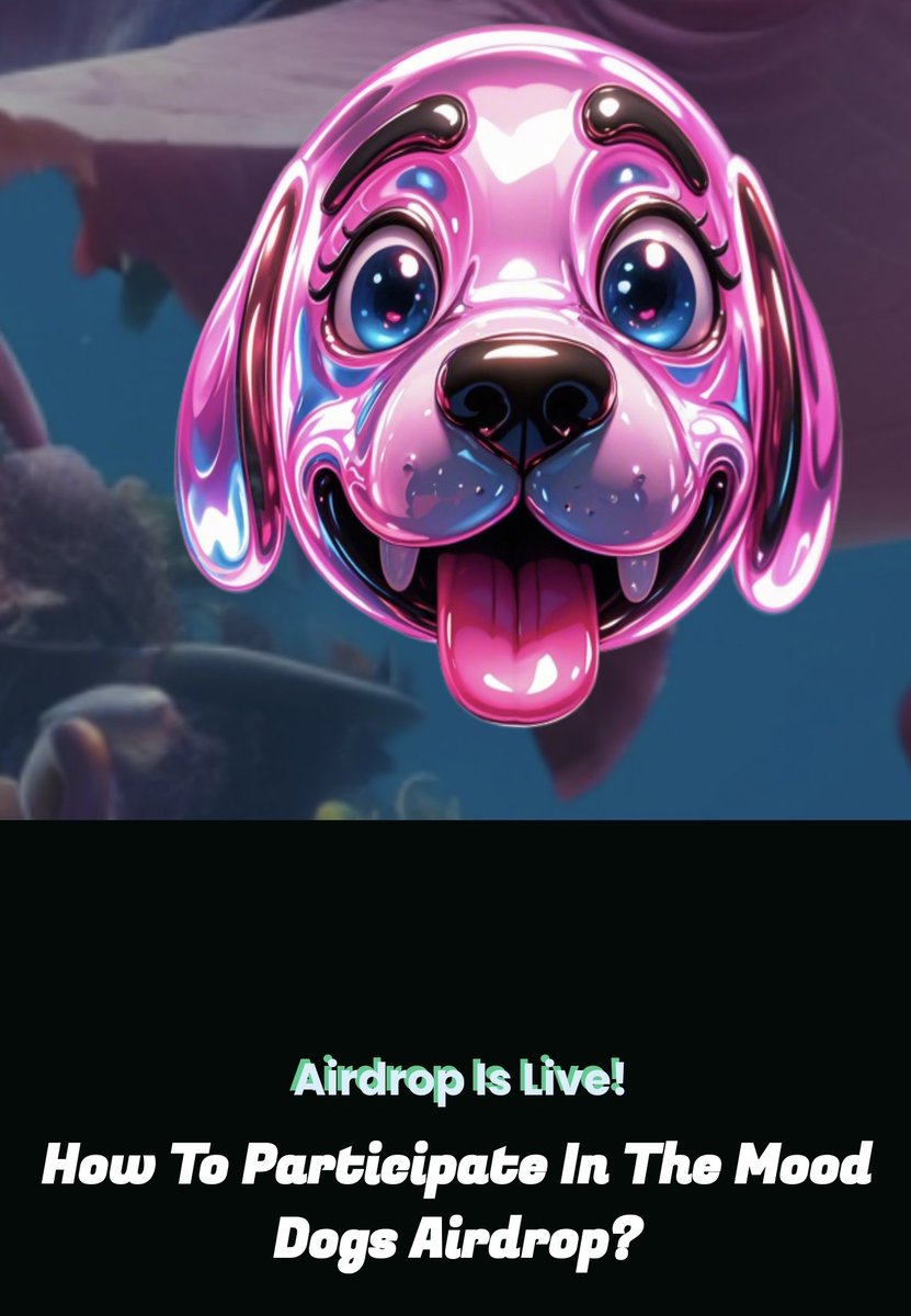 Mood_dogs's tweet photo. Claim 100,000 $MOODDOGS 🐶🦴

STEP 1 : 🩶 &amp; 🔁 TAG 3 Friends🧔‍♂️🧒👧

STEP 2 : Follow 🔔

STEP 3 : Drop your $SOL Wallet

First 3000 wallets 🐶🦴

#Airdrop #mooddogs #memecoin #Solana #CryptoCommunity https://t.co/Yl4bcWpLW9