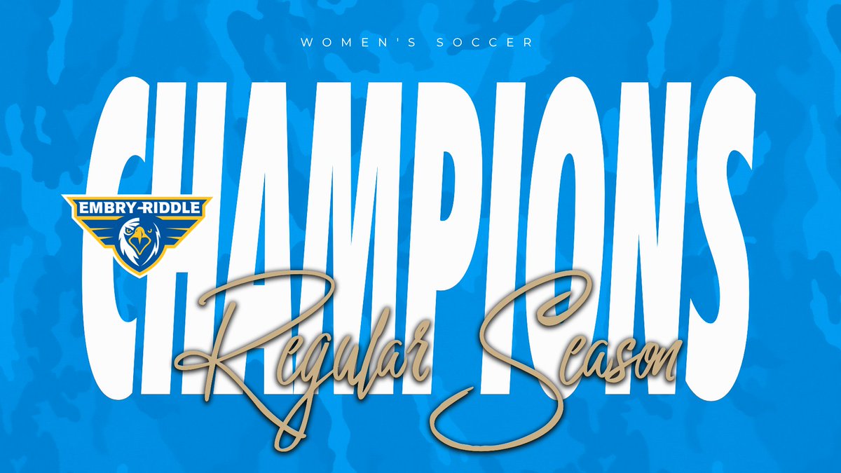 gsacsports's tweet photo. Embry-Riddle has won the 2024 GSAC women's soccer regular season crown!
#GSACwsoc #GSACsports #NAIAwsoc https://t.co/QBiLDJ55KX