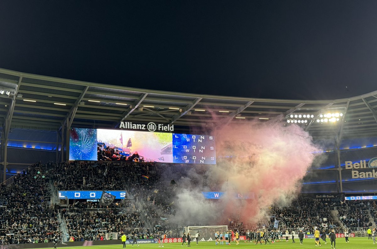 Tonight, we sang Wonderwall in Allianz Field for a playoff win for the first time and it was every bit as sweet as we imagined it would be. 

I said maybe...