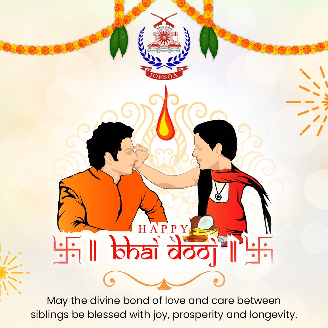 iofsoa's tweet photo. On this Bhai Dooj, sending heartfelt wishes to all the brave brothers and sisters in defense who protect our nation with unwavering dedication. May this bond of love and courage always keep you safe and bring you strength. Happy Bhai Dooj
#bhaidooj #IOFSOA #IOFSOfficerAssociation https://t.co/B0cDwZr57j