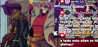 SoyElidcg's tweet photo. gracias a la academia S.A pude tener la relevancia que tanto buscaba y una mejoría en la calidad de mis dibujos enorme, no tengo nada más que agradecer (btw los tres mejores disfraces de todo el evento jsjsjs) adiós #AcademiaSA https://t.co/5e6Buw9bTn