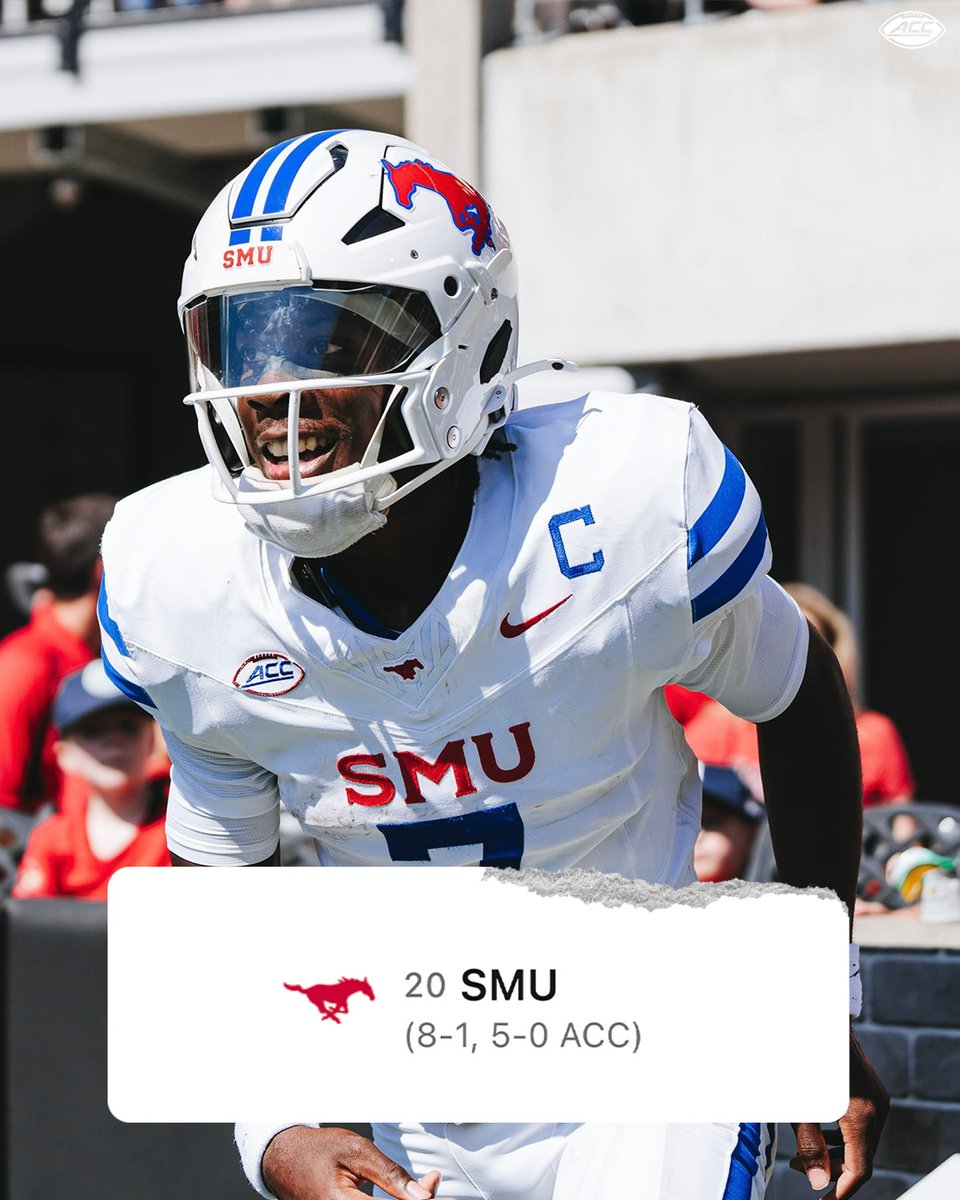 Spoiler Alert: <a href="/SMUFB/">SMU Football</a> is the real deal 📈

The Mustangs remain undefeated in conference play.