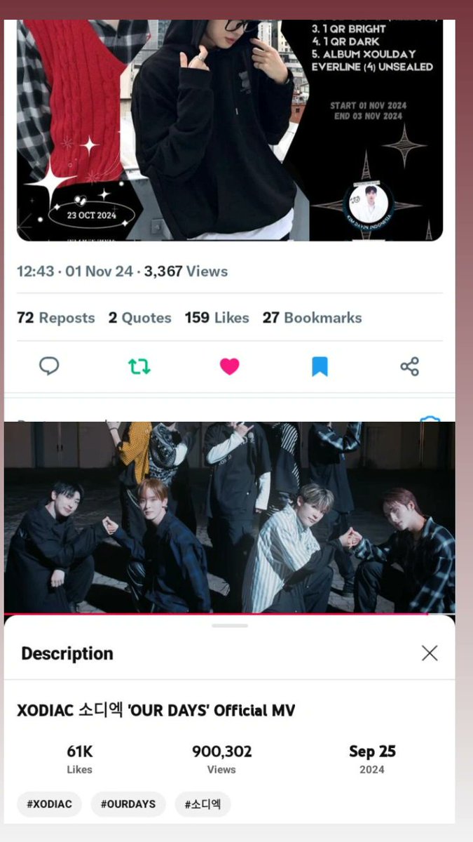 dania_xblisseu's tweet photo. @KimDavinINA Happy first anniversary KIM DAVIN INA 🎂.
Semoga bisa terus membersamai Davin &amp; Xodiac untuk waktu yang sangat lama 🤍. 
Aku gabisa bikin sekreatif yg lain, tapi aku berharap Davin juga liat ucapan² untuk Mimin &amp; doi sendiri.
#DAVIN #다빈 #XODIAC #소디엑 #GAkimdavinINA https://t.co/lxk0V4SrN8