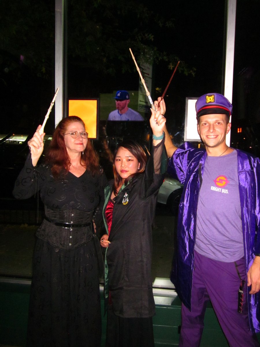 You tell us to show up in costume for trivia... we will!  Wands up!